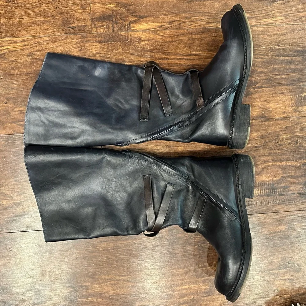 VINTAGE FOUNDRY CO Women's Jenny Riding Leather Boot Black US 8 M EU 38.5 UK 6